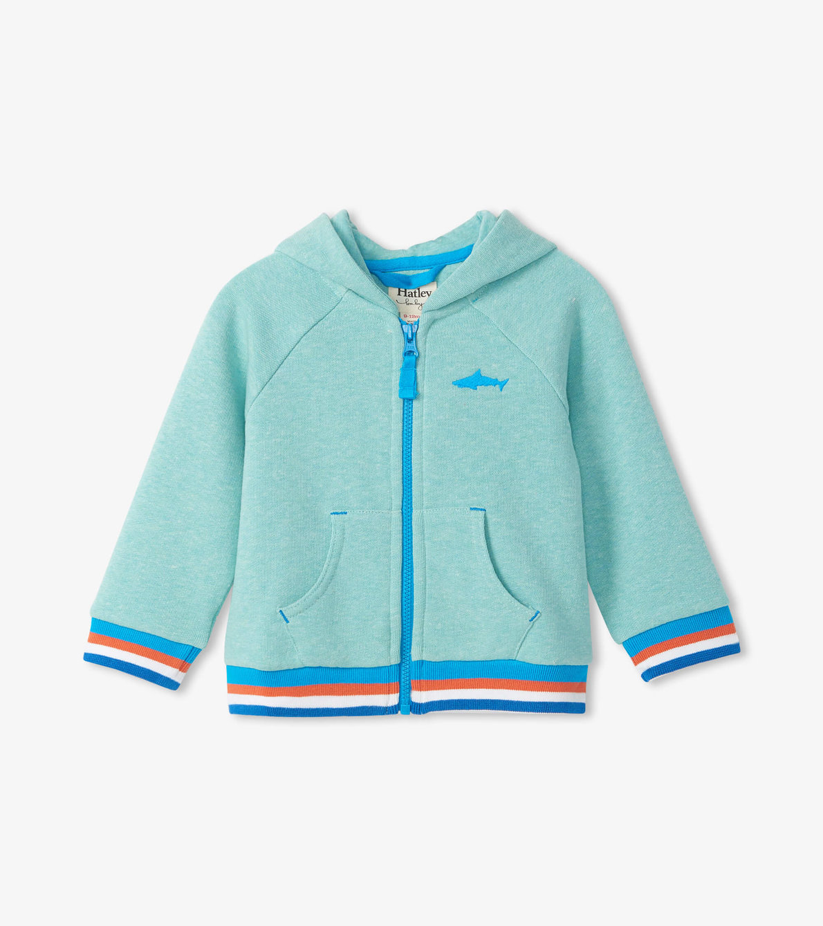 View larger image of Silhouette Shark Baby Zip Up Hoodie