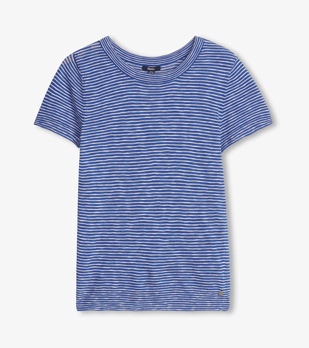 Agrandir l'image de T-shirt en tricot Simone – Rayures bleu palace