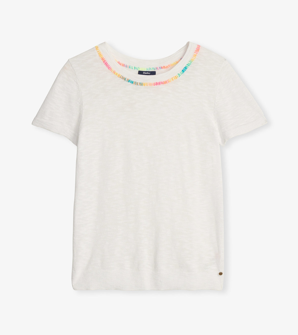 Agrandir l'image de T-shirt en tricot Simone – Blanc