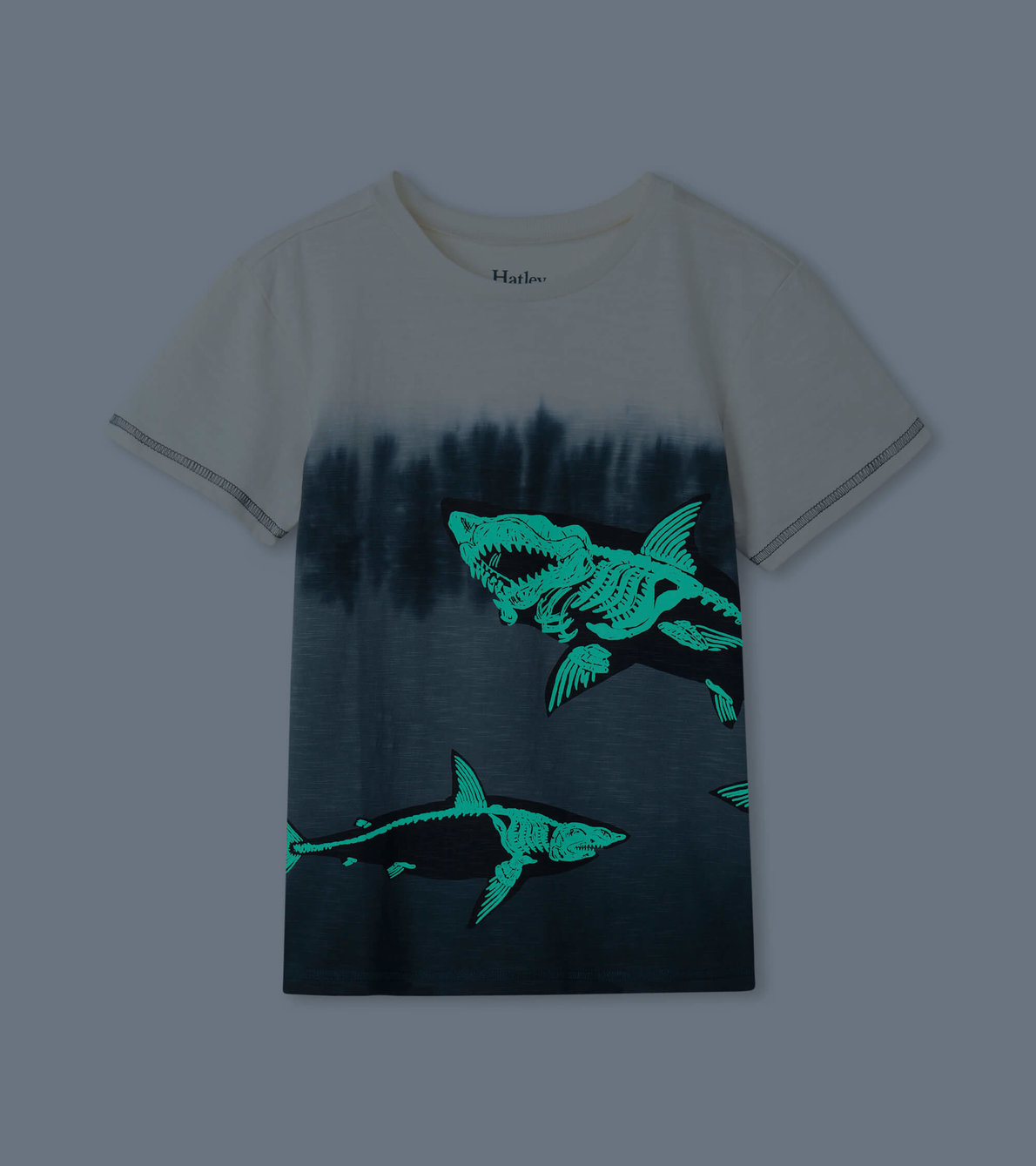 View larger image of Skeletal Sharks Glow In The Dark Graphic Tee