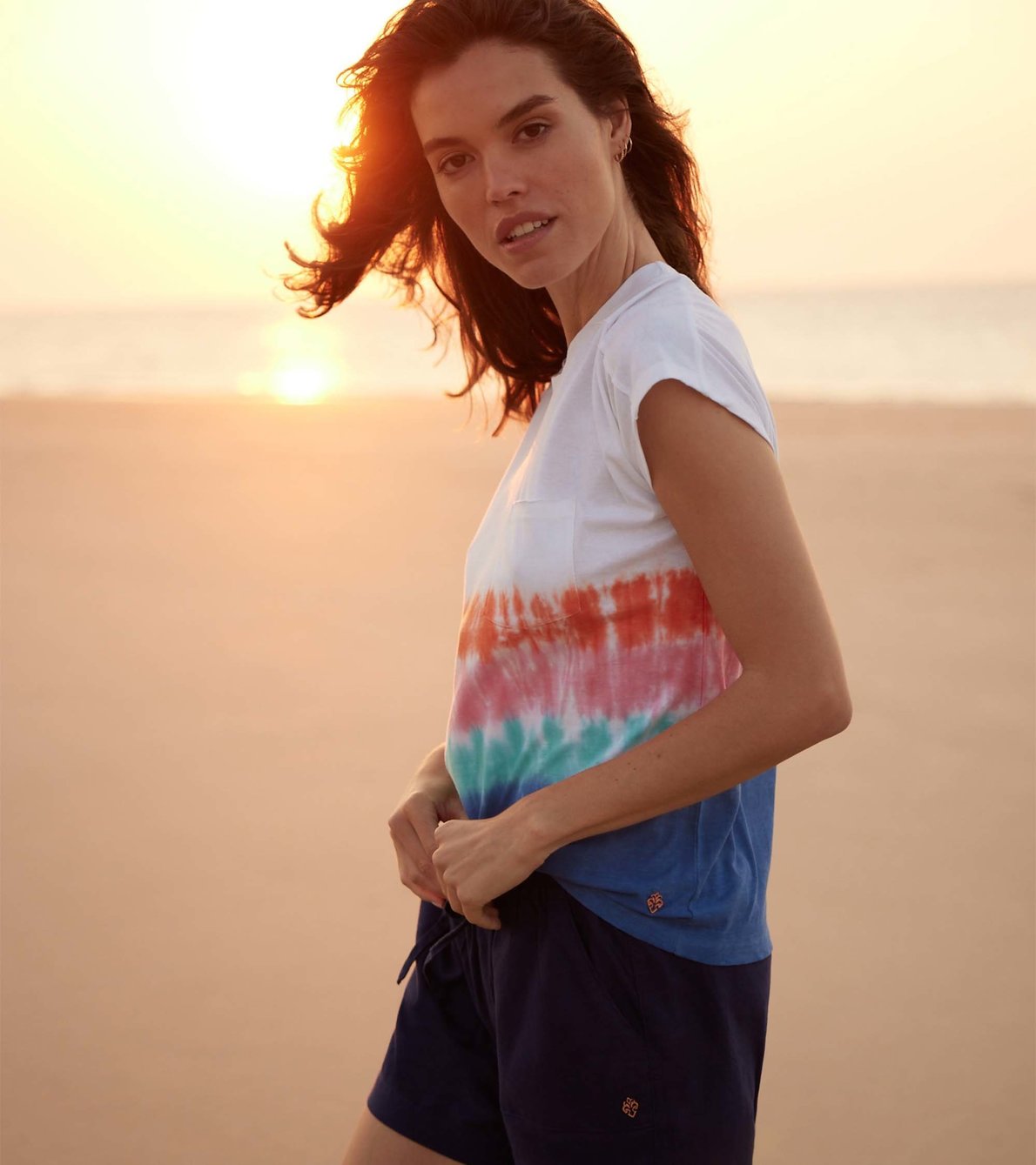 View larger image of Slouchy Pocket Tee - Vintage Beach
