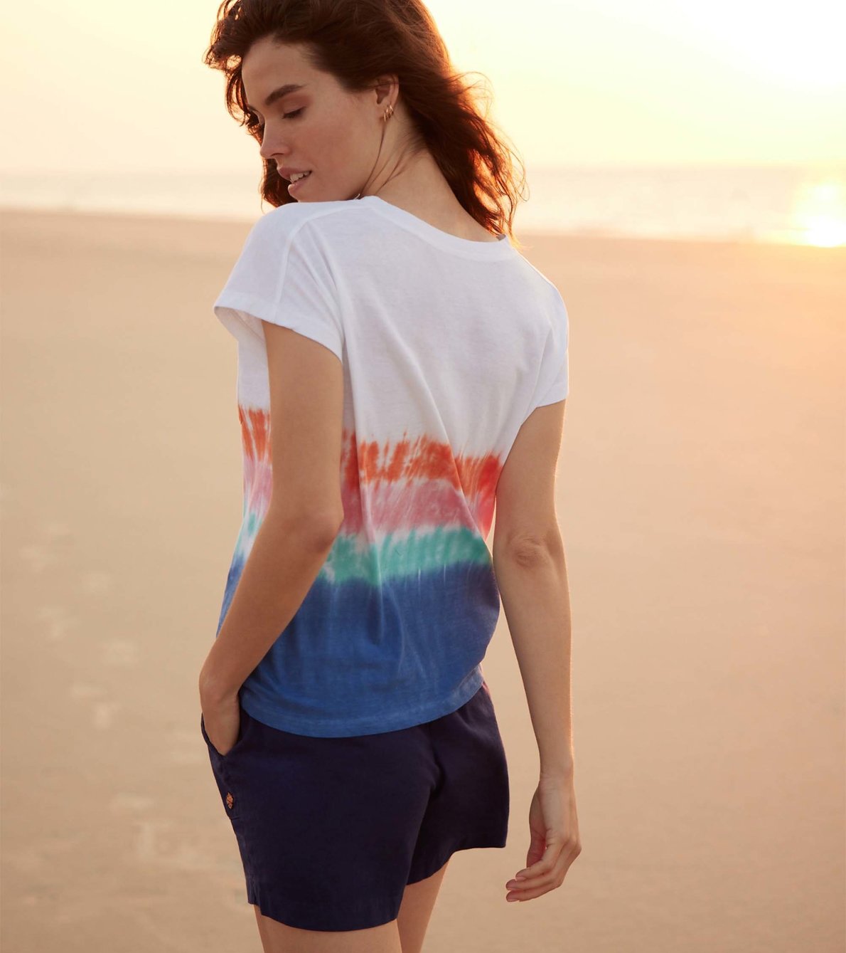 View larger image of Slouchy Pocket Tee - Vintage Beach