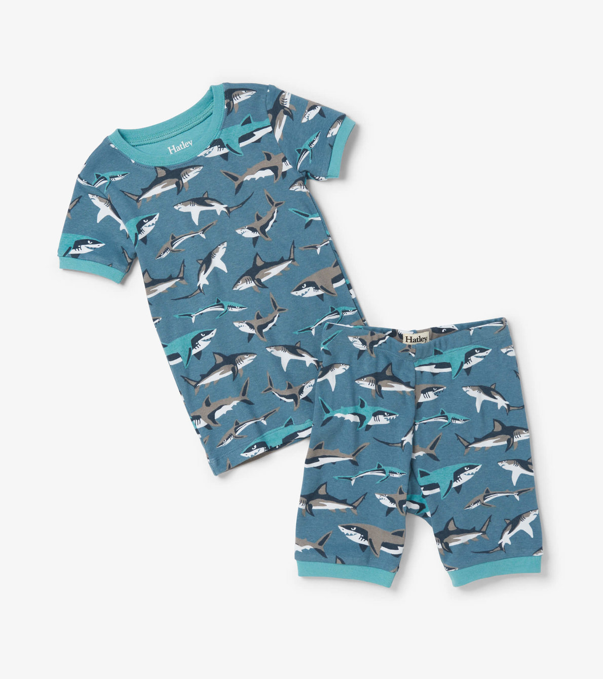View larger image of Sneak Around Sharks Short Pajama Set