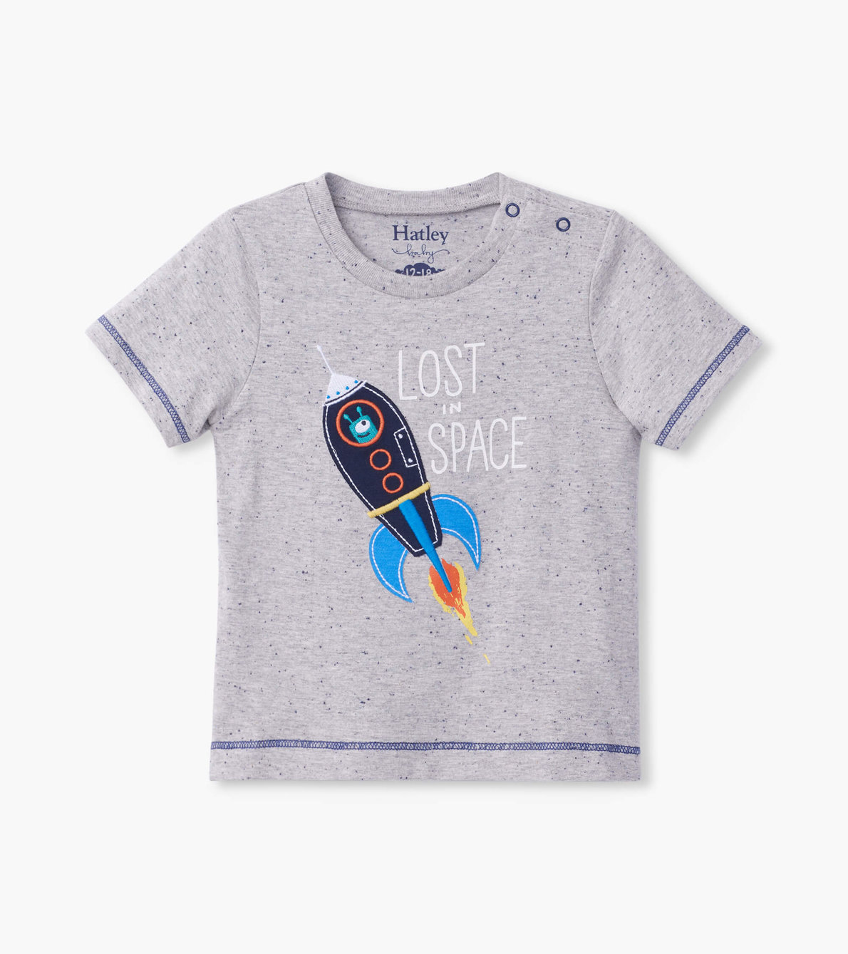 View larger image of Space Rocket Glow In The Dark Baby Graphic Tee
