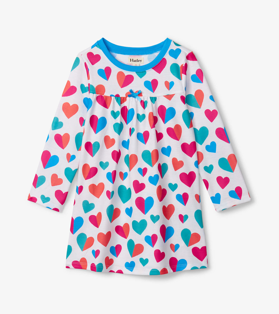 View larger image of Split Hearts Long Sleeve Nightdress