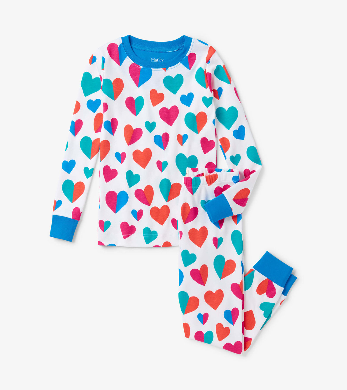 View larger image of Split Hearts Pajama Set