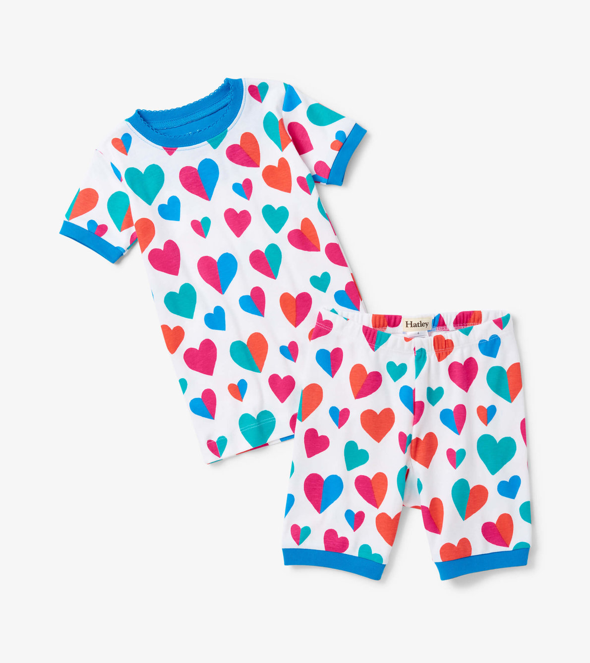 View larger image of Split Hearts Short Pajama Set