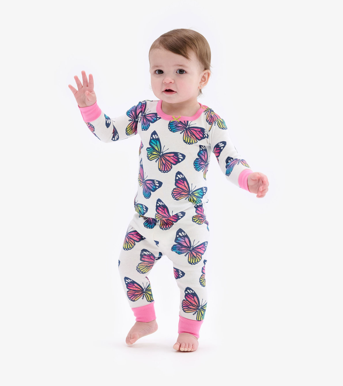 Agrandir l'image de Pyjama pour bébé – Papillons printaniers