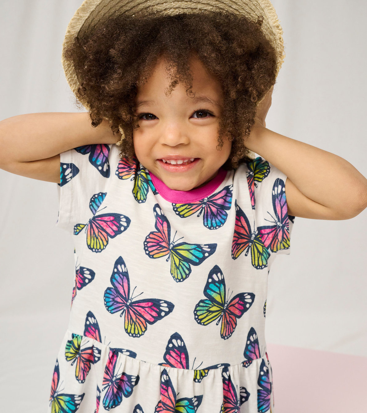 View larger image of Spring Sky Butterfly Toddler Gathered Dress