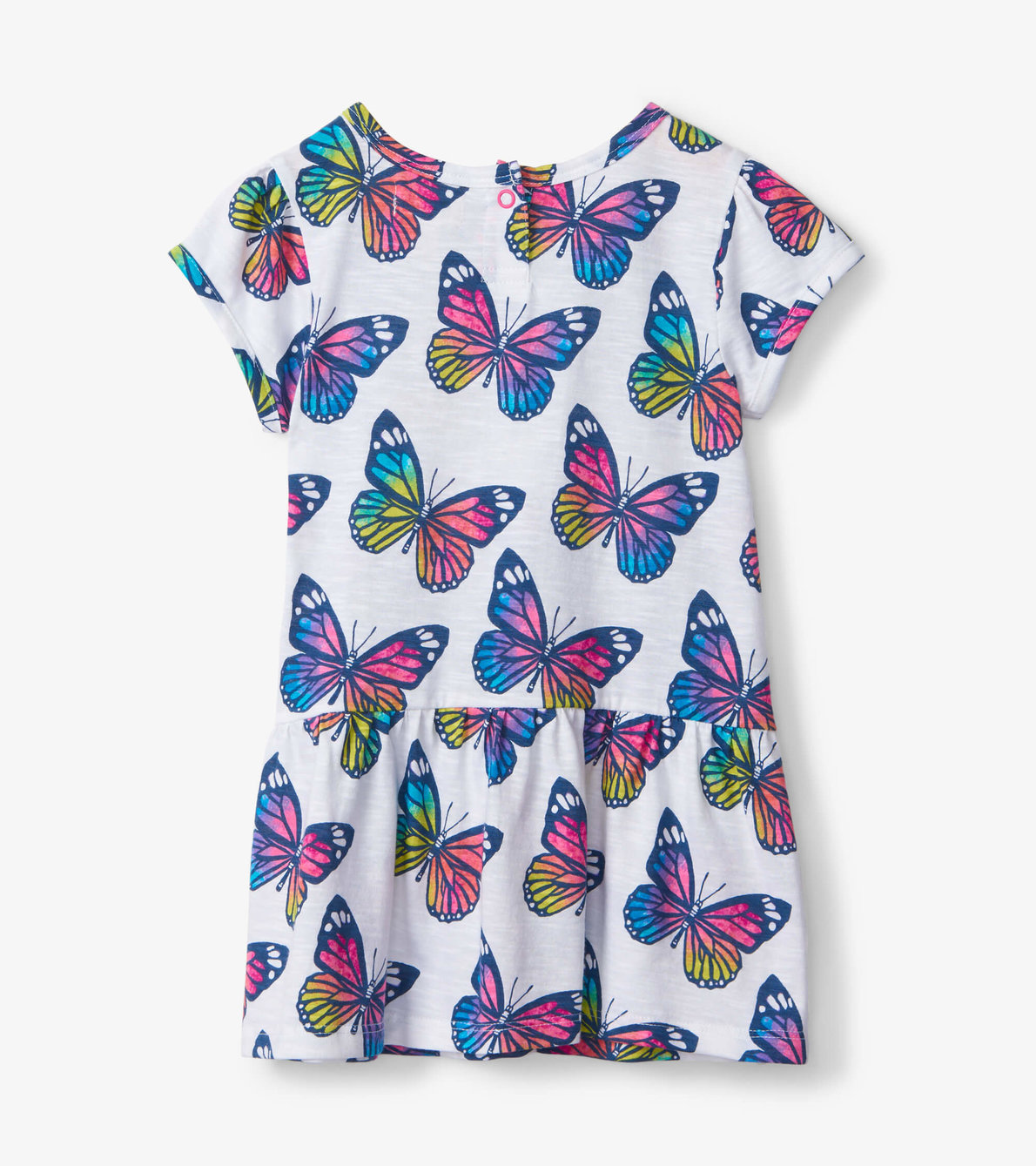 Agrandir l'image de Robe froncée pour bébé – Papillons printaniers