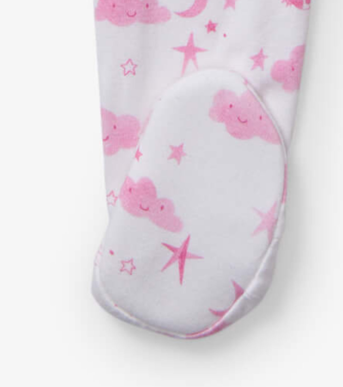 View larger image of Baby Girls Pink Starry Night Footed Sleeper
