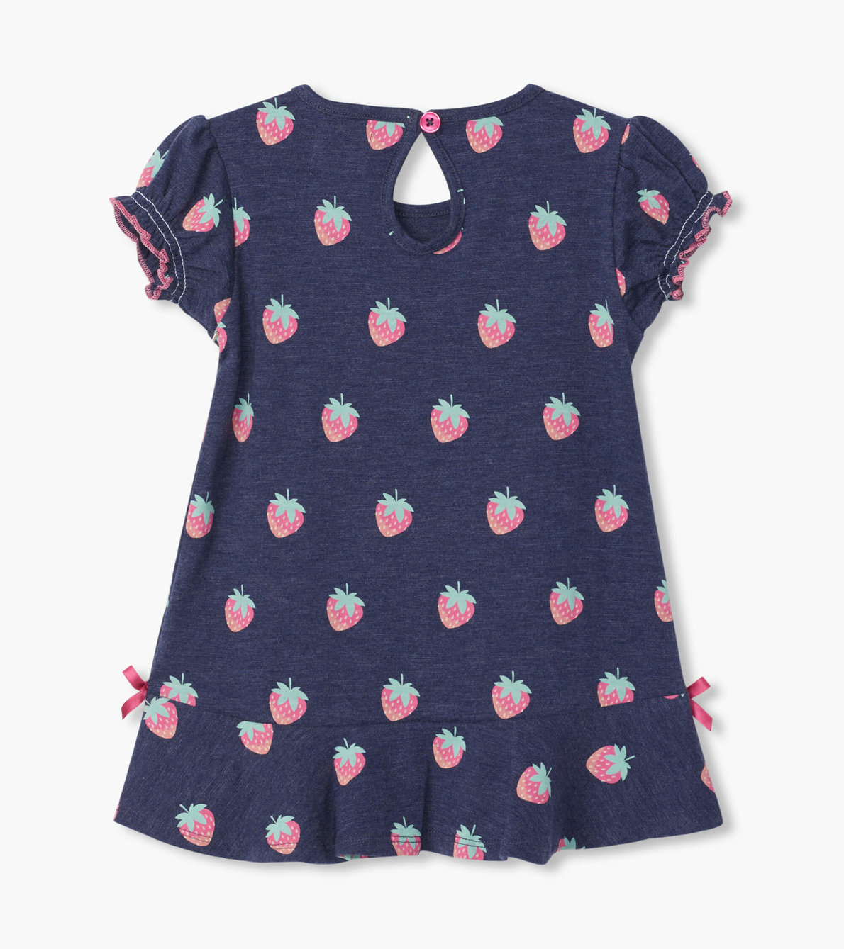 View larger image of Strawberries Baby Flounce Hem Dress