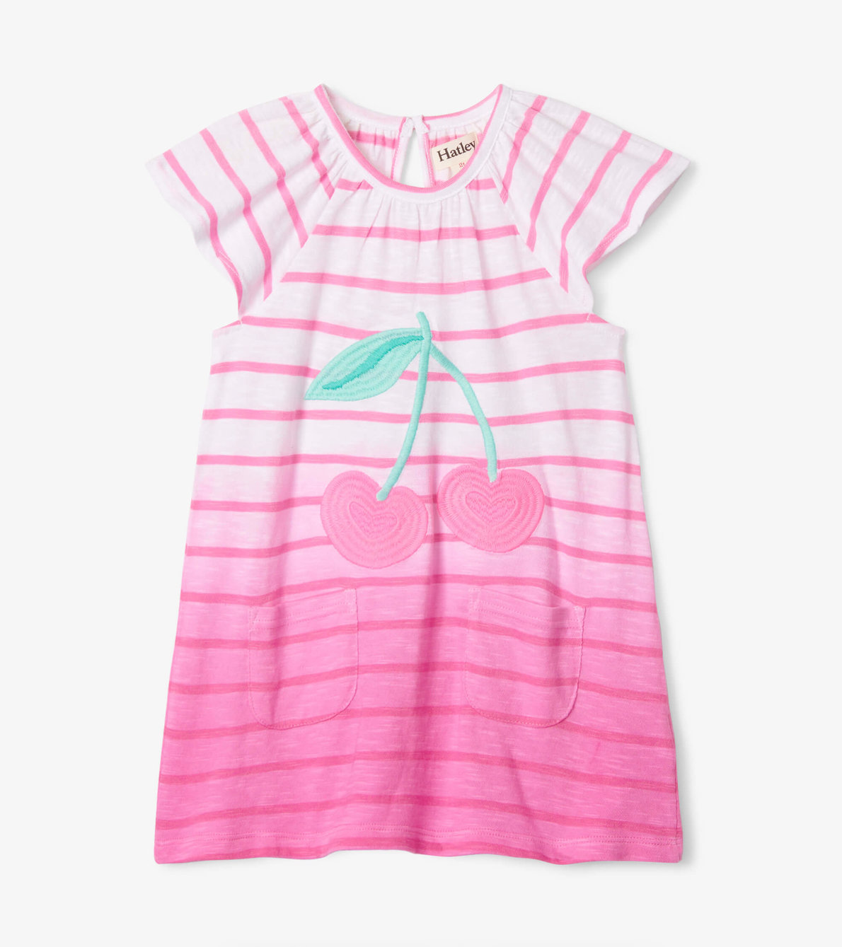 View larger image of Summer Cherries Toddler Easy Raglan Dress
