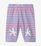 Summer Stripes Baby Capri Leggings