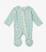 Summer Sunshine Baby Ruffle Neck Footed Coverall