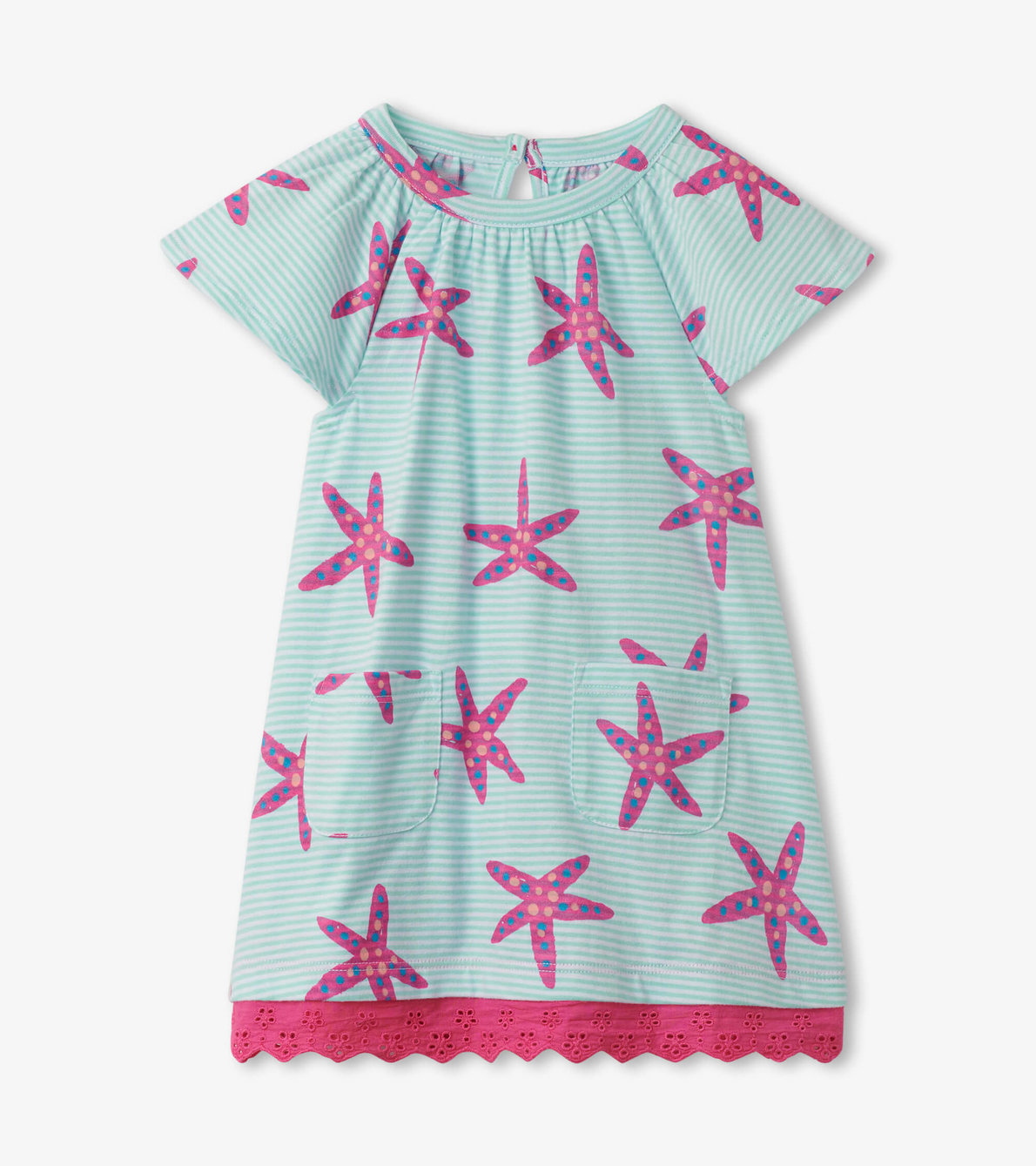 View larger image of Sun Kissed Starfish Baby Raglan Dress