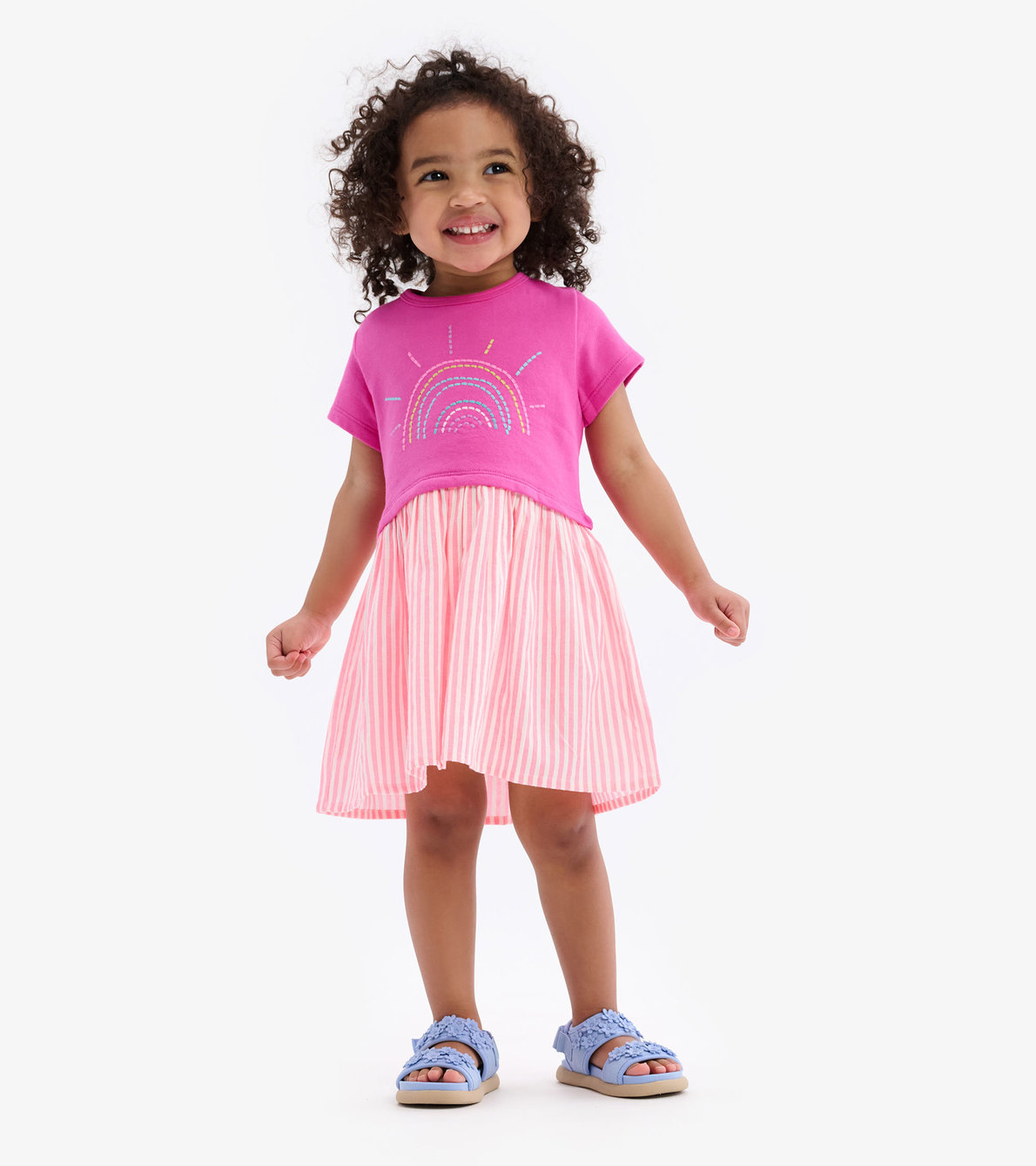 View larger image of Sunshine Rainbow Toddler Layered Dress