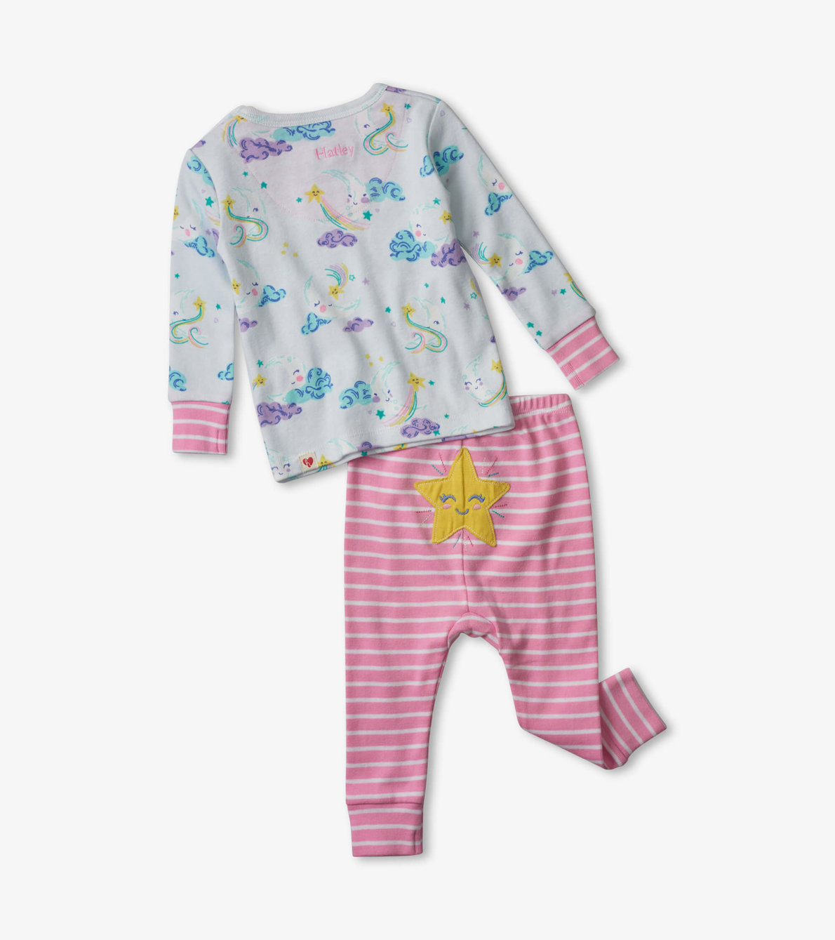 Agrandir l'image de Pyjama en coton biologique pour bébé – Croissants de lune