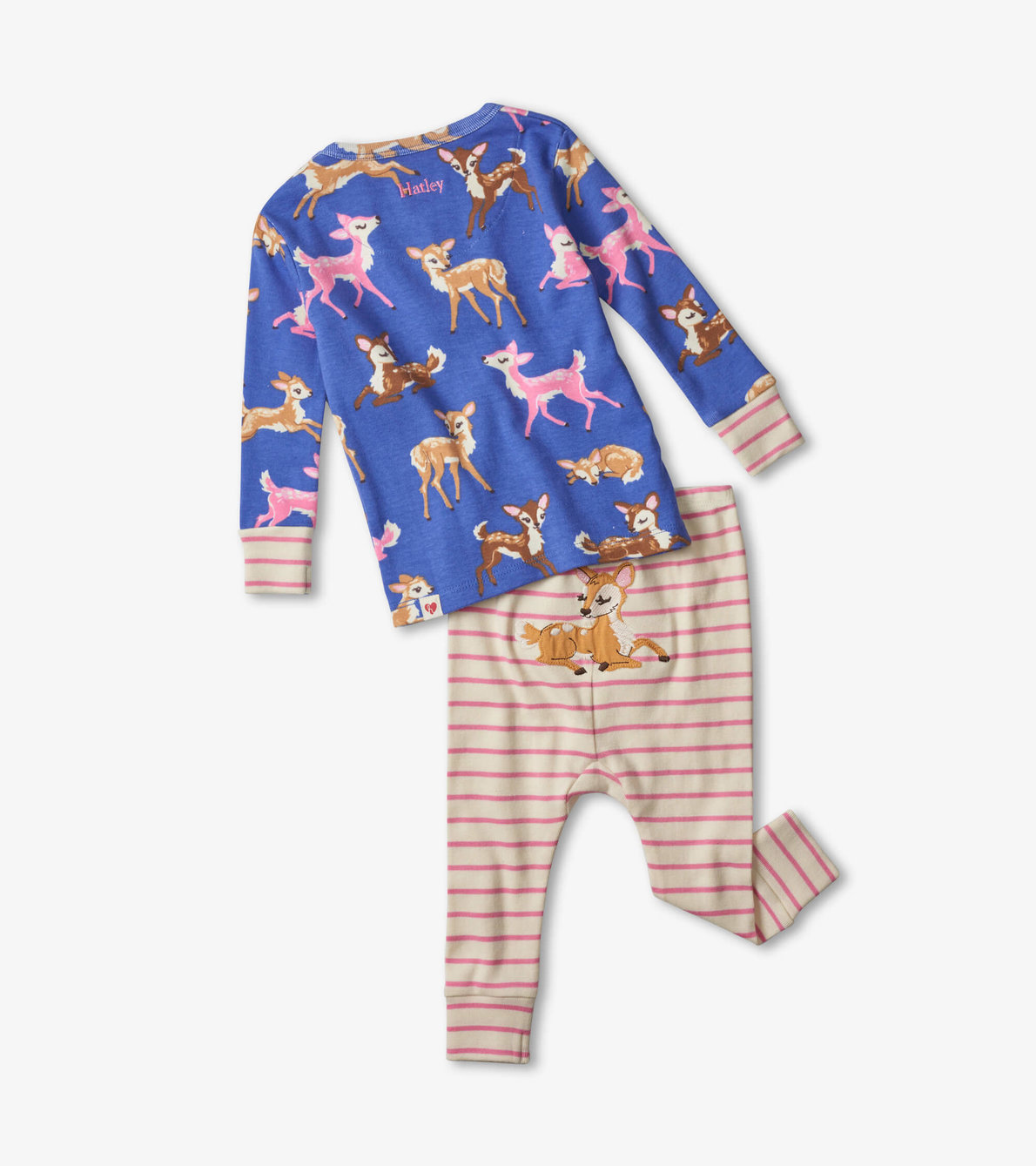 View larger image of Sweet Fawns Organic Cotton Baby Pajama Set