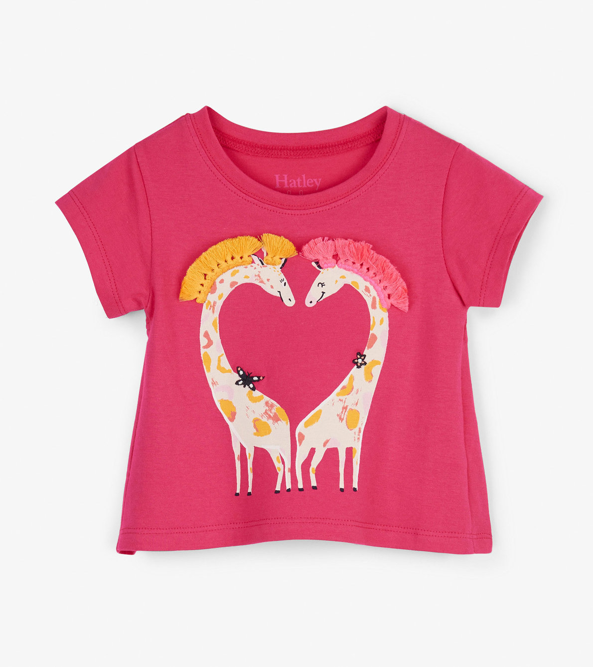 Agrandir l'image de T-shirt pour bébé – Girafes tendres
