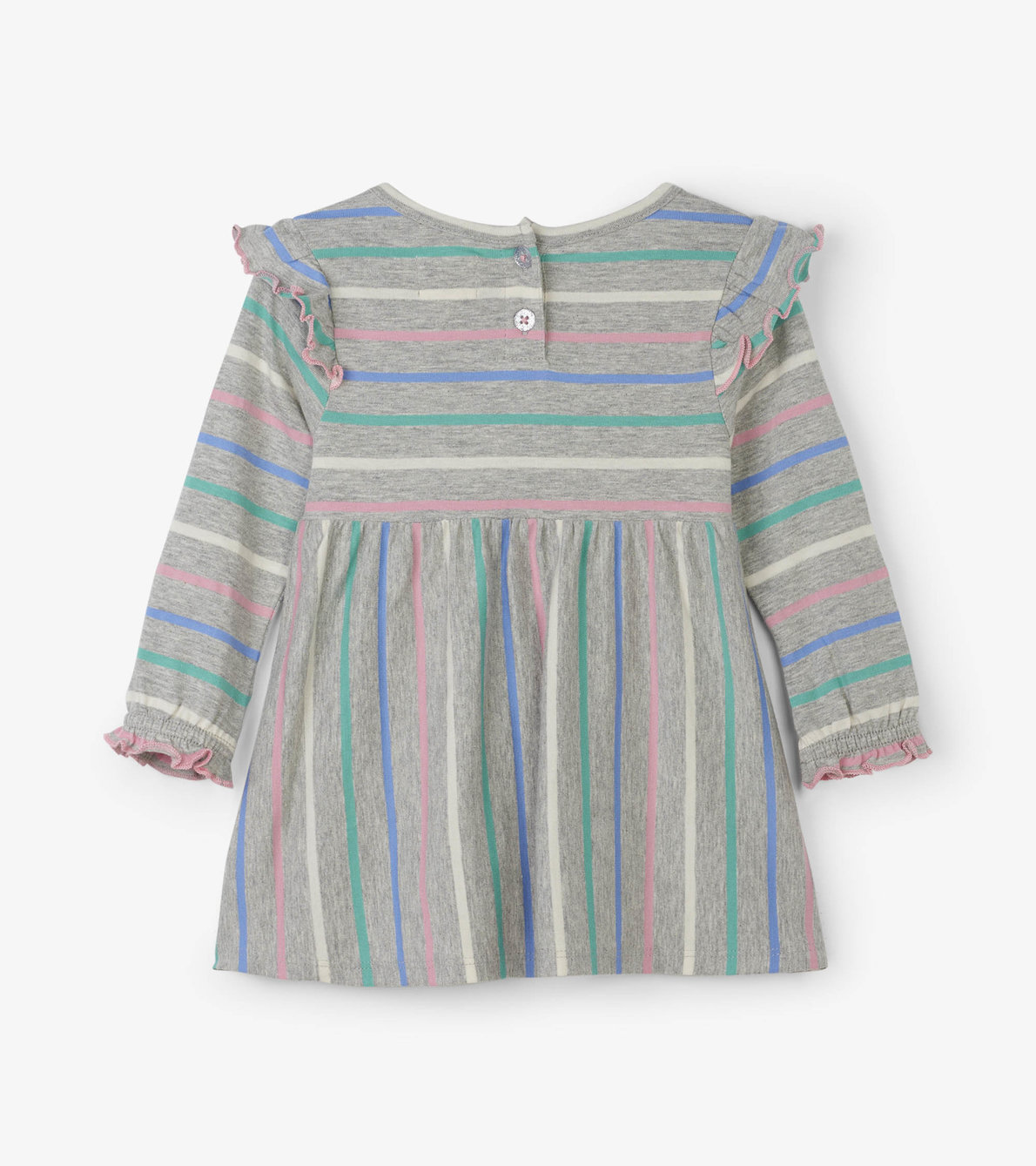 View larger image of Sweet Stripe Ruffle Cap Baby Dress