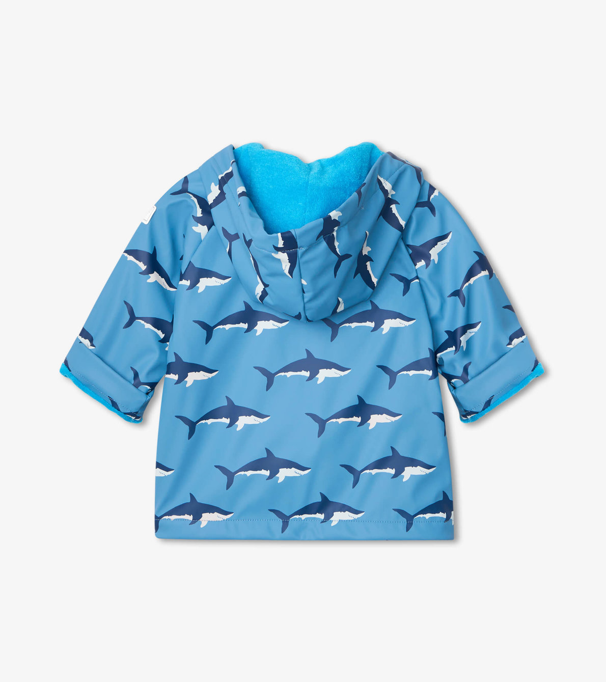 Agrandir l'image de Imperméable à couleur changeante pour bébé – Baignade de requins