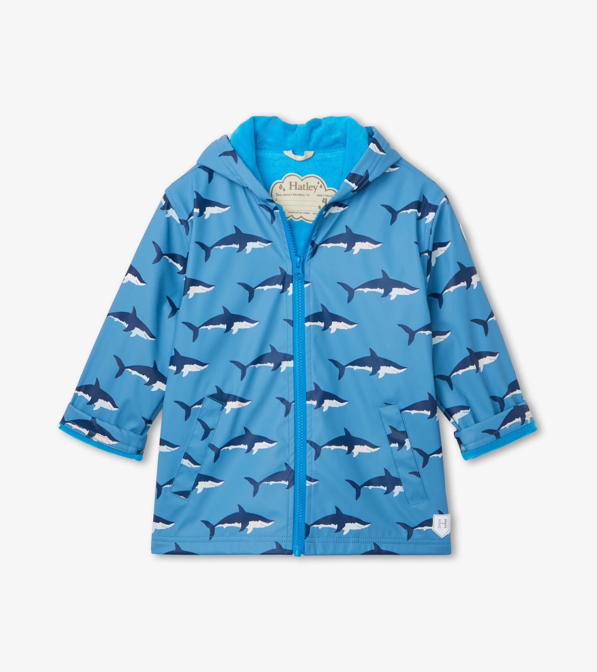 Agrandir l'image de Manteau de pluie à couleur changeante – Baignade de requins