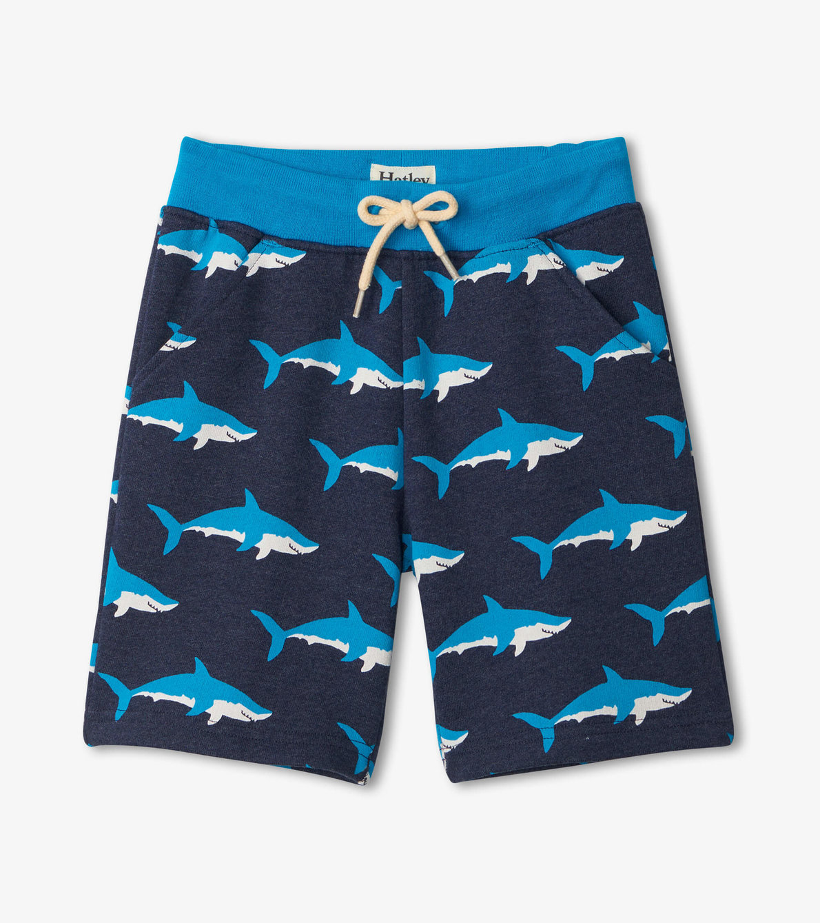 Agrandir l'image de Short en tissu éponge – Baignade de requins