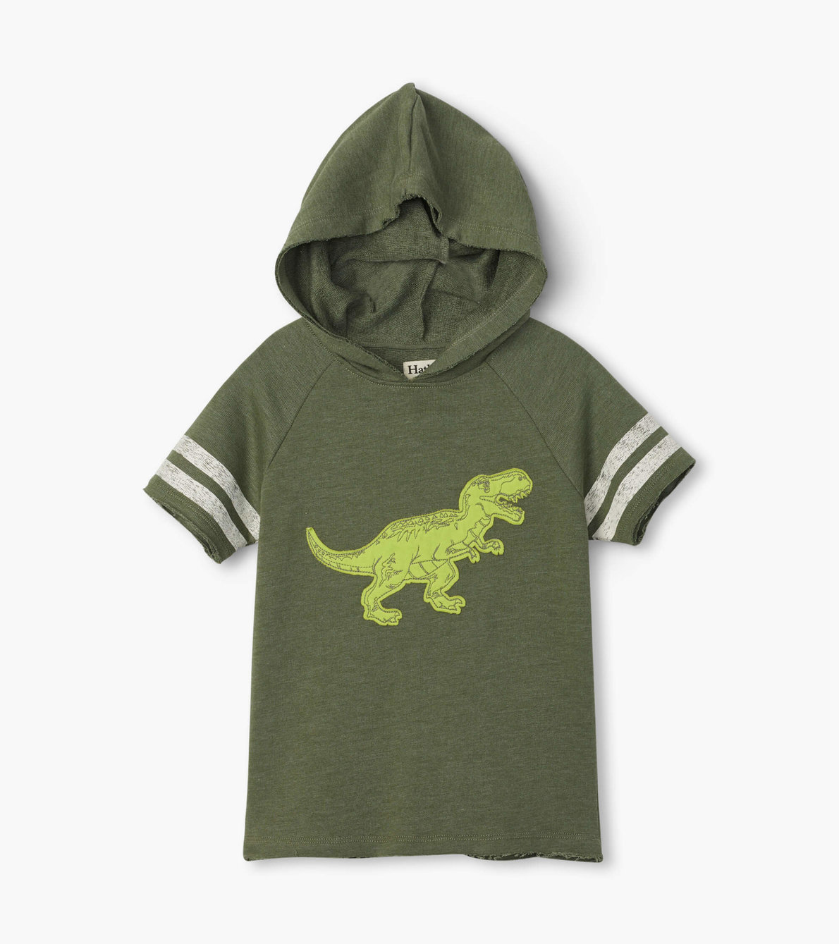 Agrandir l'image de T-shirt à capuchon et à manches courtes raglan – T. rex