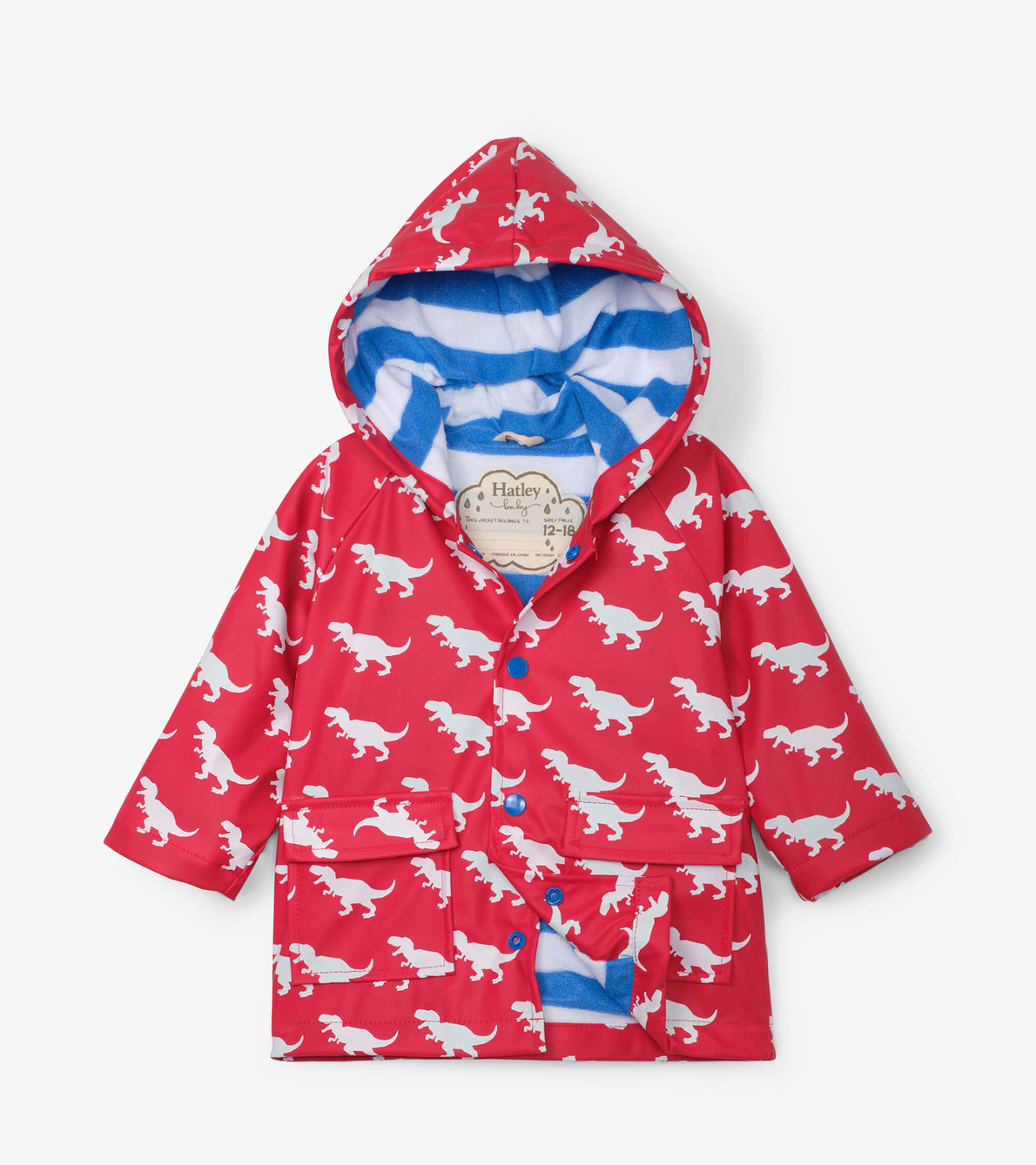 View larger image of T-Rex Silhouettes Colour Changing Baby Raincoat