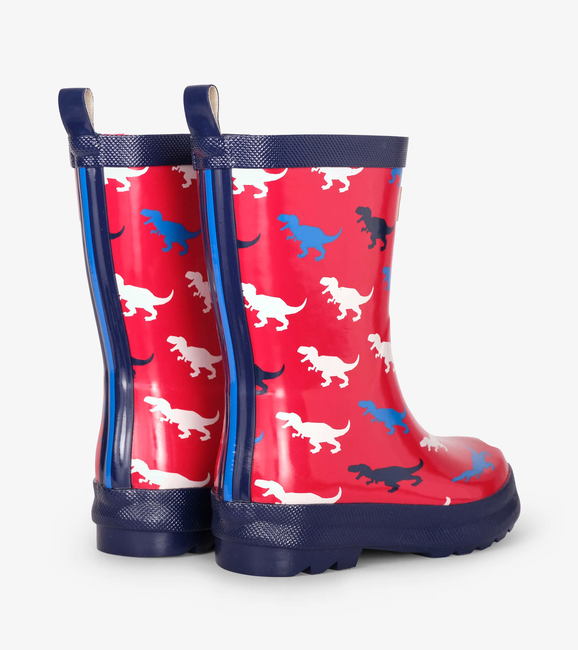 View larger image of T-Rex Silhouettes Shiny Rain Boots