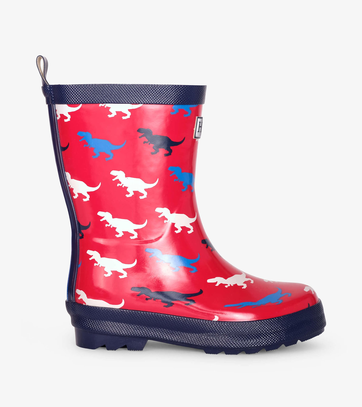 View larger image of T-Rex Silhouettes Shiny Rain Boots