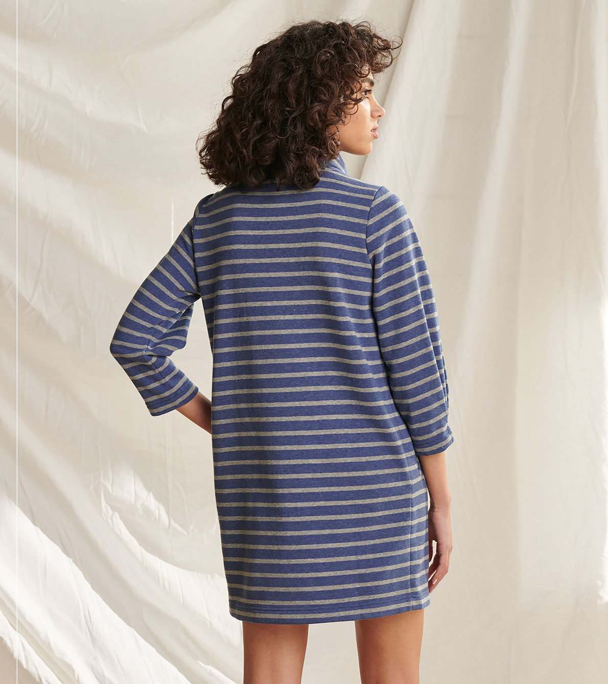 View larger image of Taylor Dress - Midnight Stripe