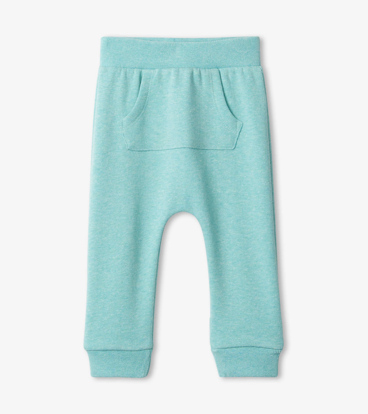 Agrandir l'image de Pantalon à entrejambe bas pour bébé – Bleu sarcelle