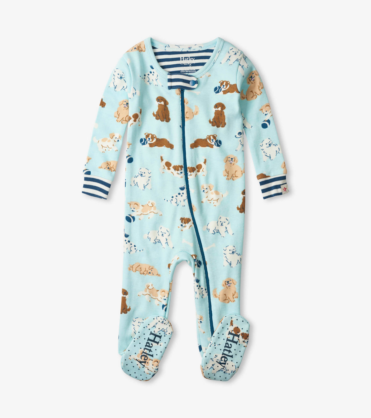 View larger image of Tender Pups Organic Cotton Footed Coverall