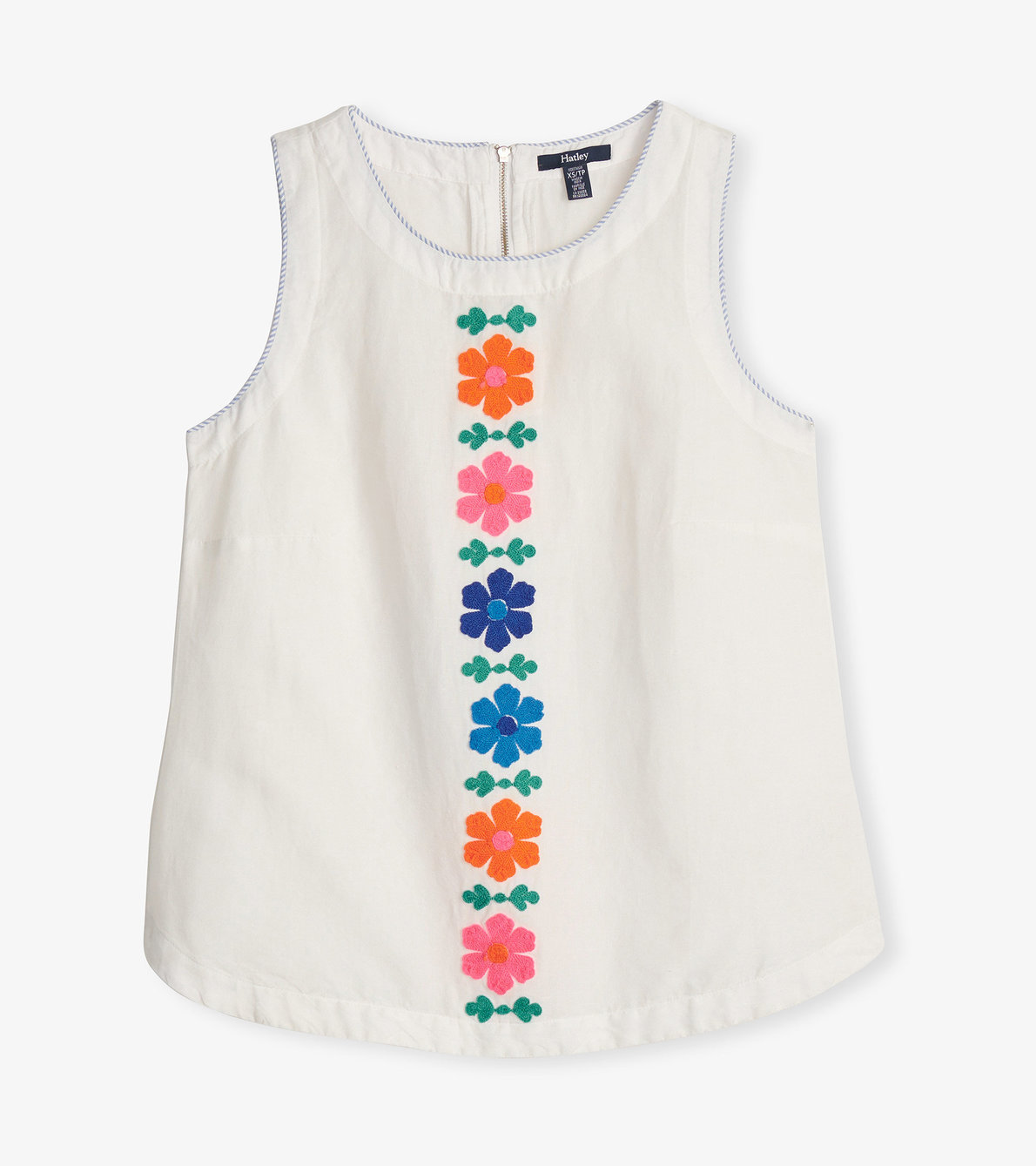 View larger image of Tessa Tank Top - Embroidered Flowers