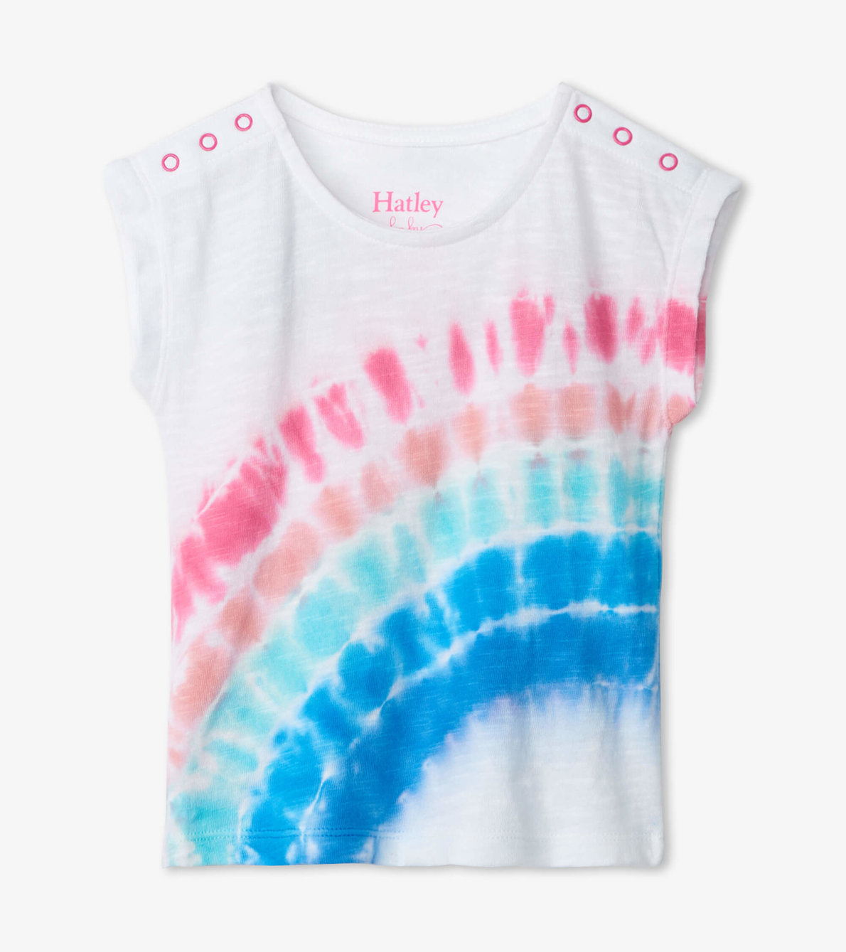 View larger image of Tie Dye Rainbow Baby Snap Shoulder Tee