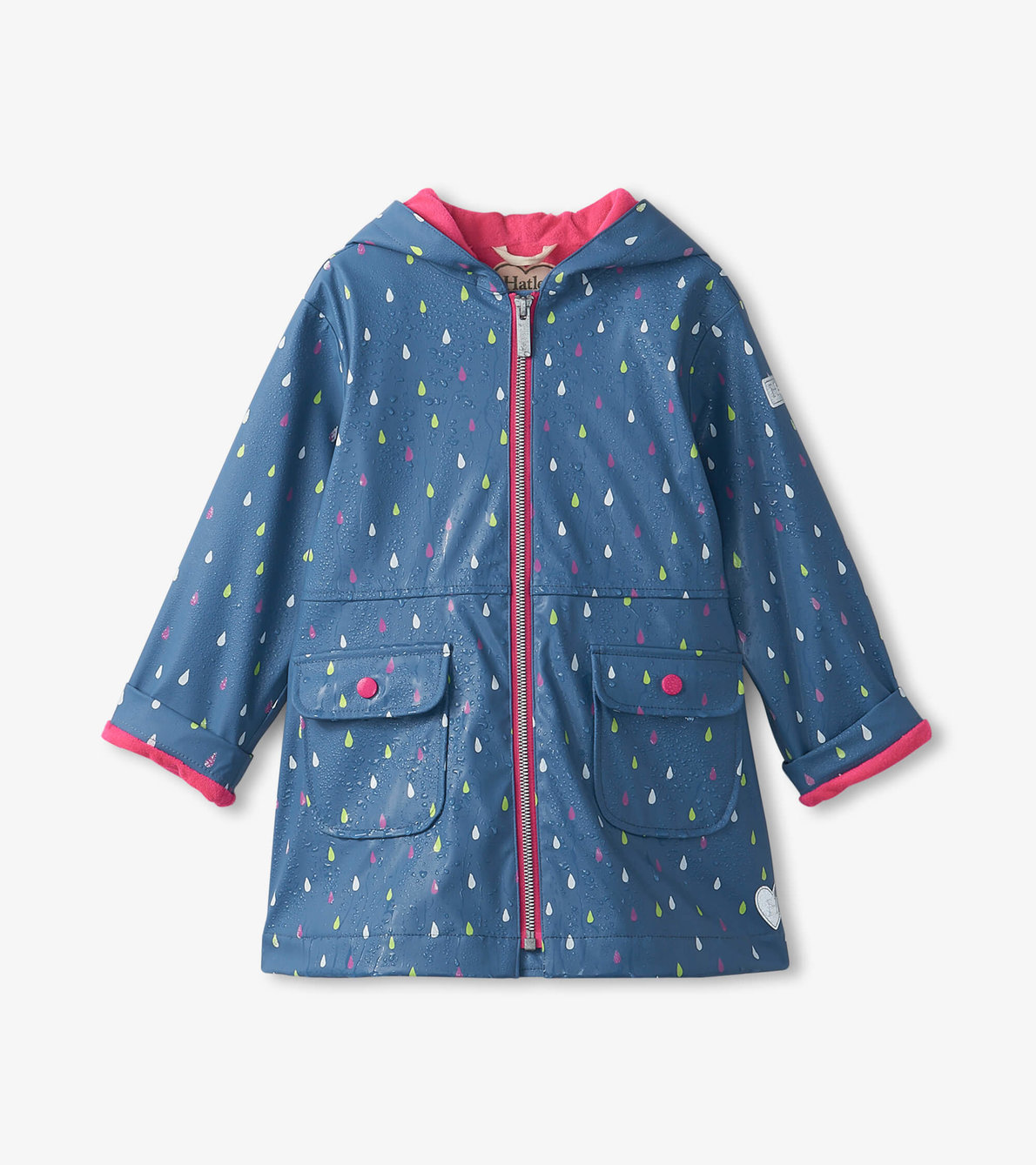 Agrandir l'image de Veste de pluie à couleur changeante pour enfant – Gouttelettes