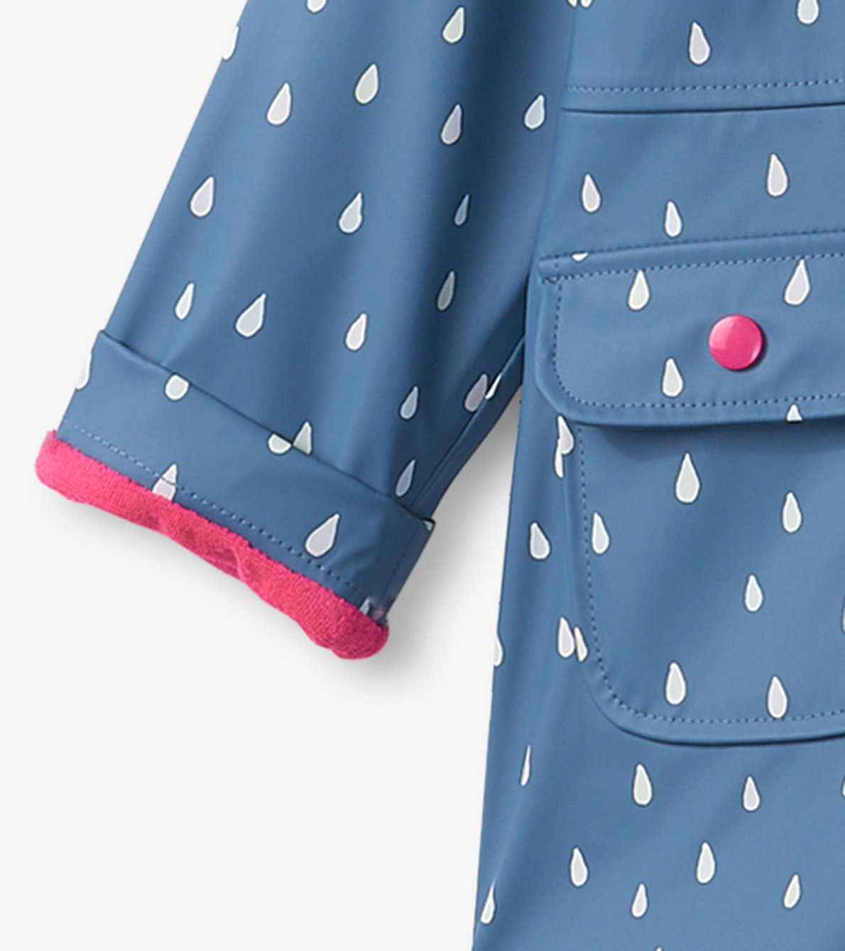 View larger image of Tiny Raindrops Colour Changing Kids Rain Jacket