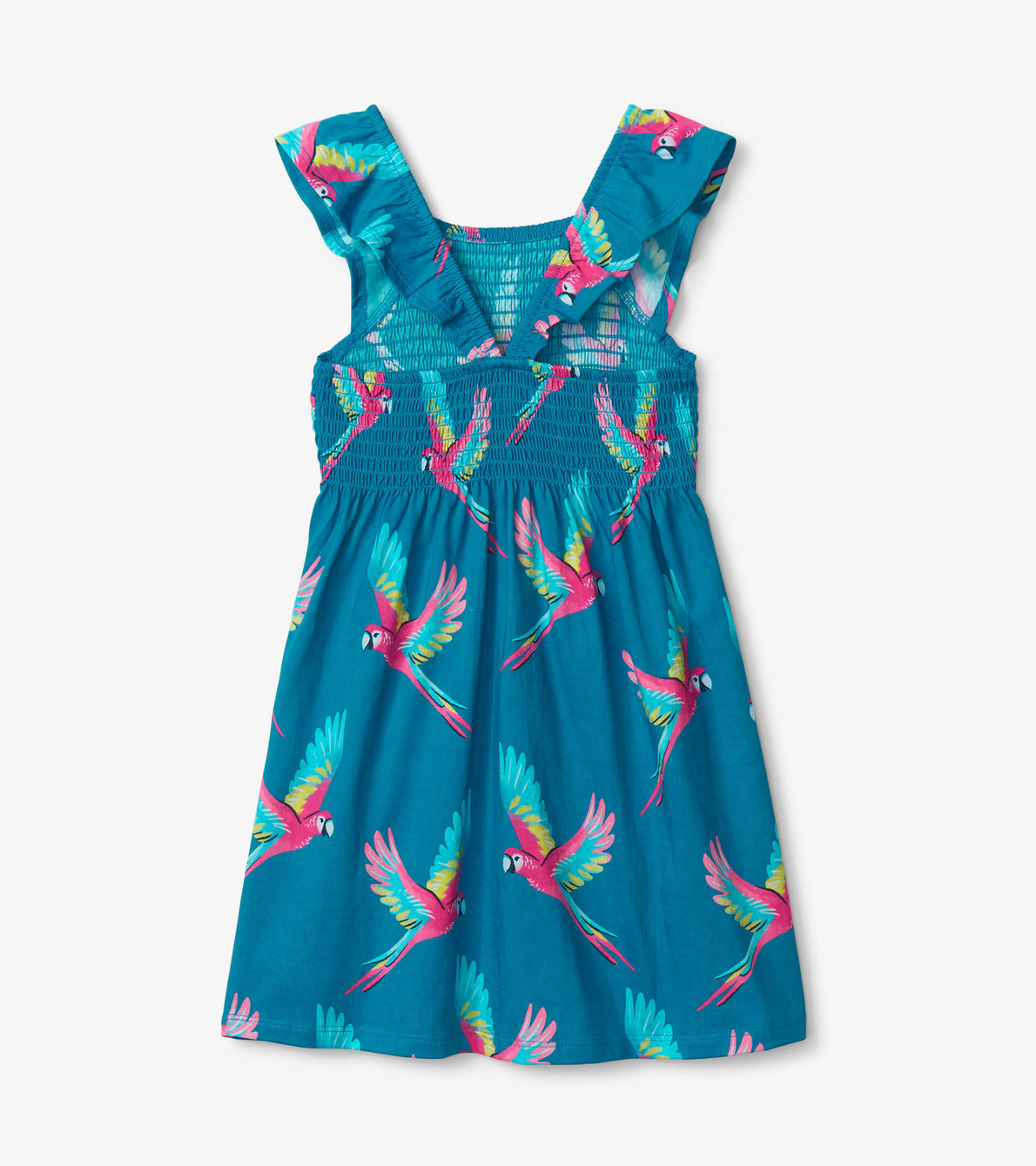 View larger image of Tropical Parrots Smocked Dress