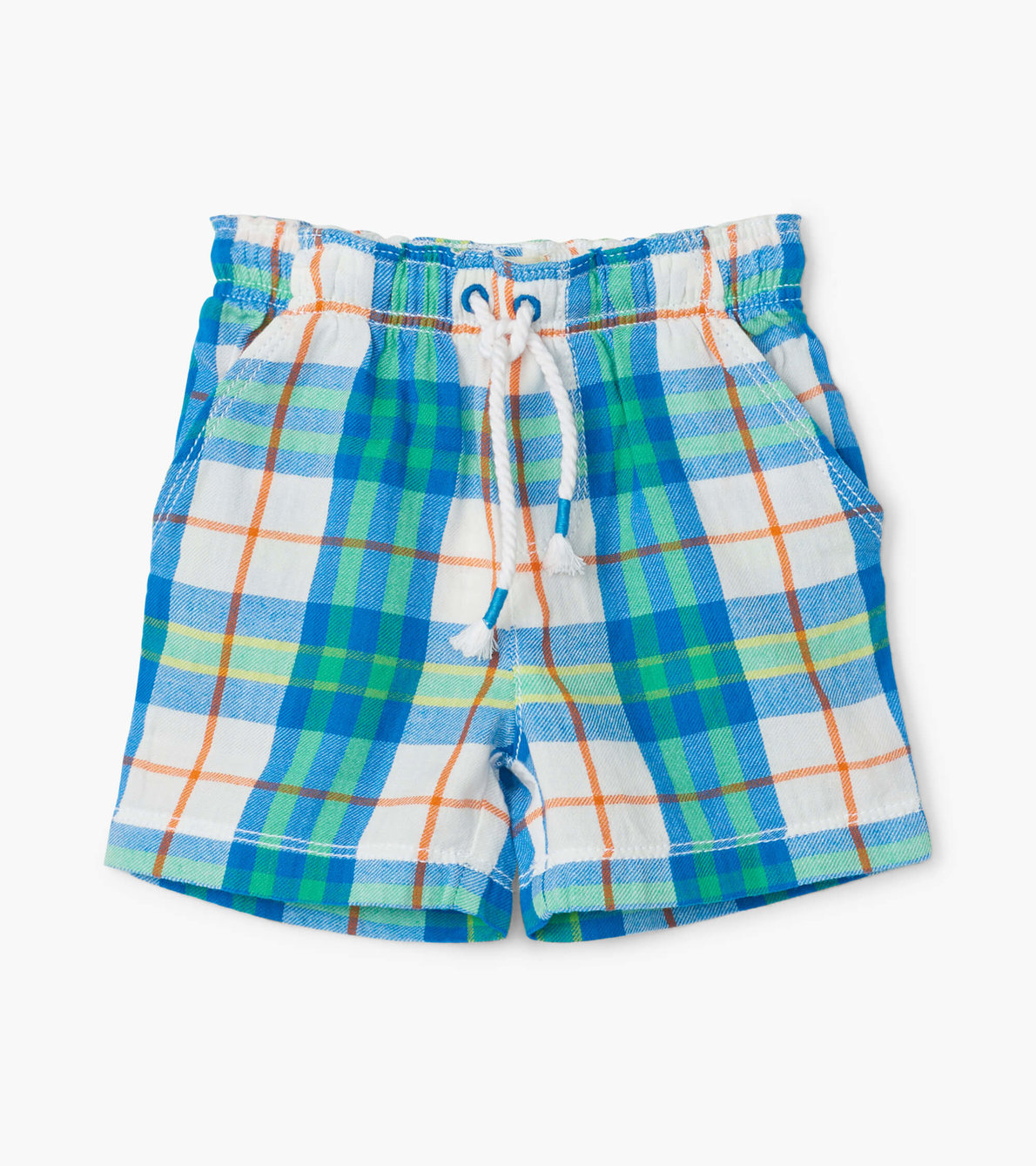 View larger image of Tropical Plaid Baby Woven Shorts