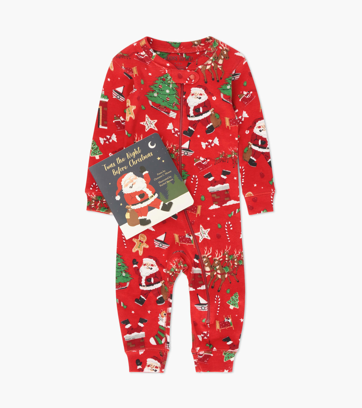 View larger image of Twas The Night Before Christmas Book and Infant Coverall