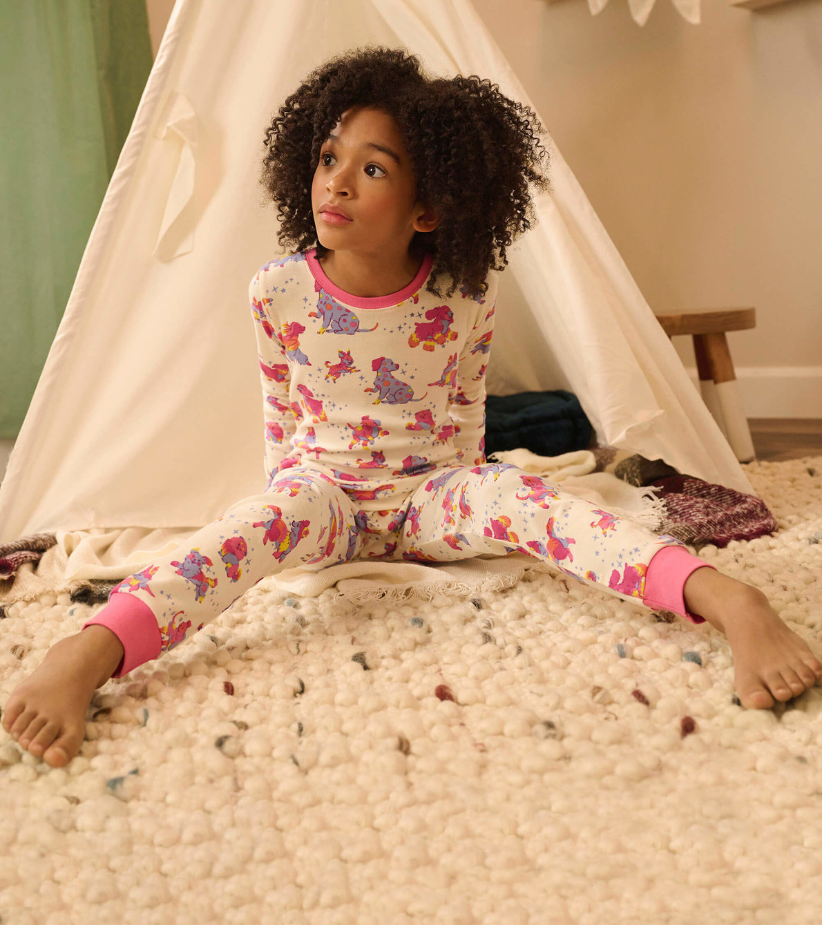 Agrandir l'image de Pyjama pour enfant – Chiots scintillants