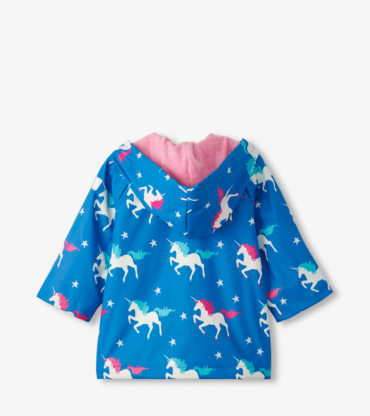 Agrandir l'image de Imperméable à couleur changeante pour bébé – Licornes scintillantes