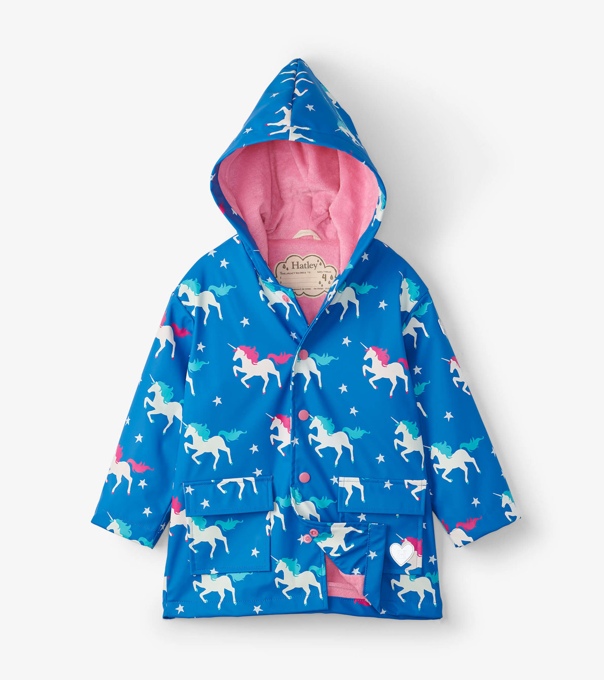 View larger image of Twinkle Unicorns Colour Changing Raincoat