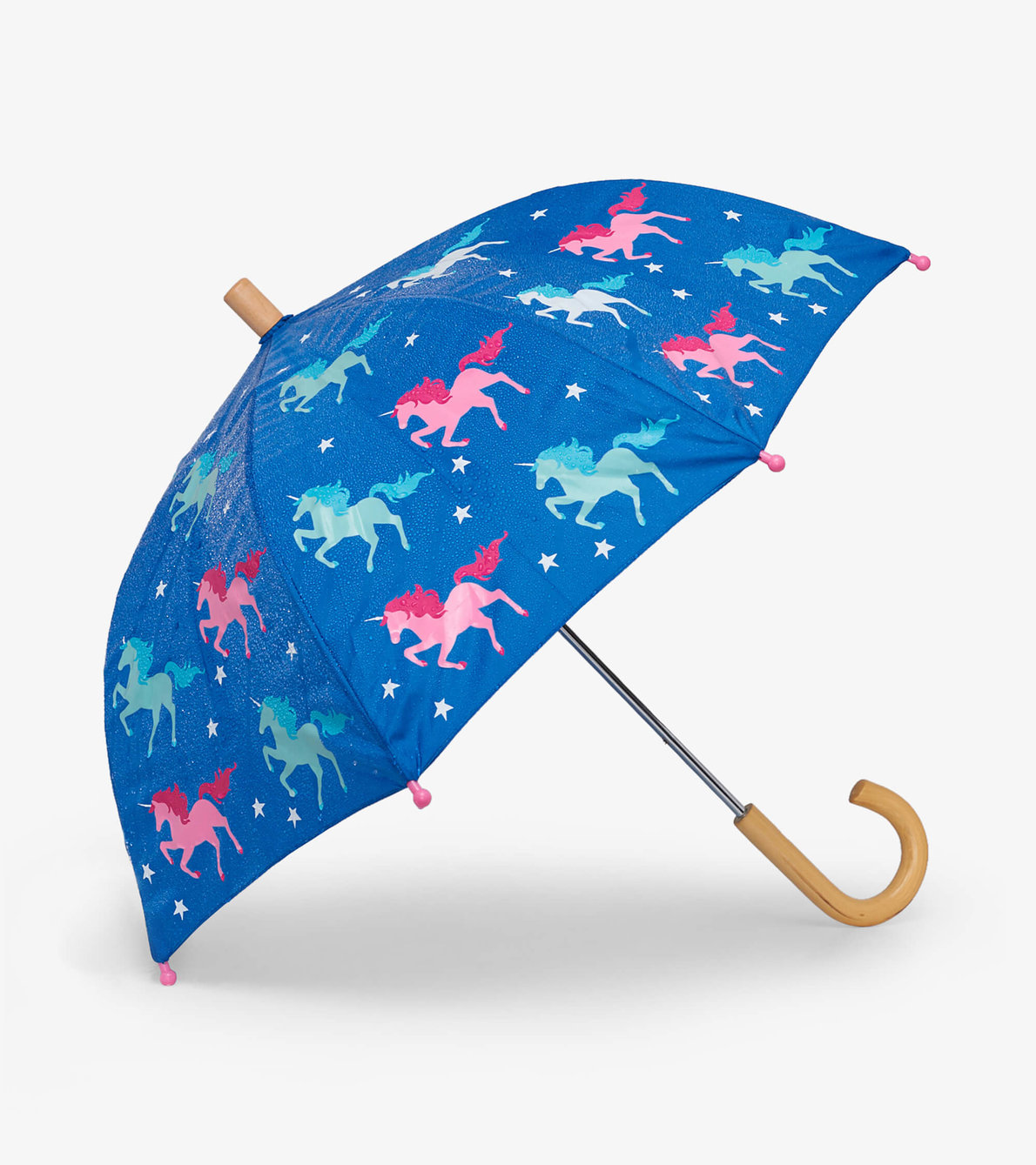 Agrandir l'image de Parapluie à couleur changeante – Licornes scintillantes
