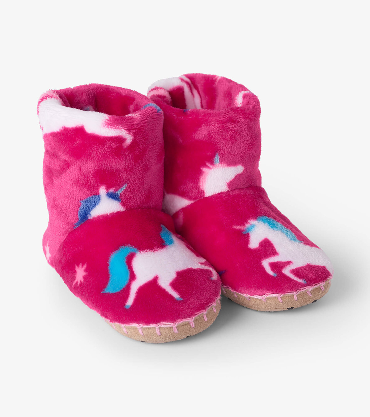 View larger image of Twinkle Unicorns Fleece Slippers