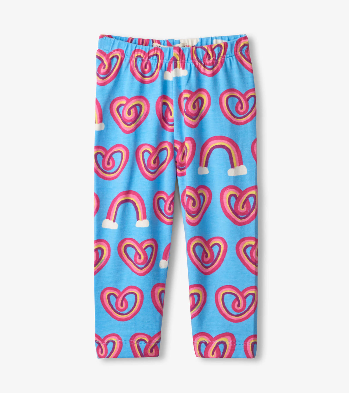 View larger image of Twisty Rainbow Hearts Baby Leggings