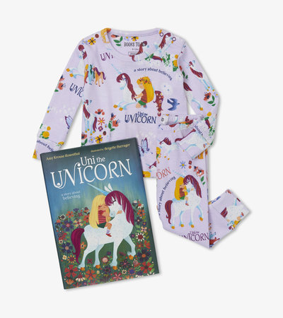 Ensemble de livre et de pyjama pour enfant – « Uni the Unicorn » (en anglais)