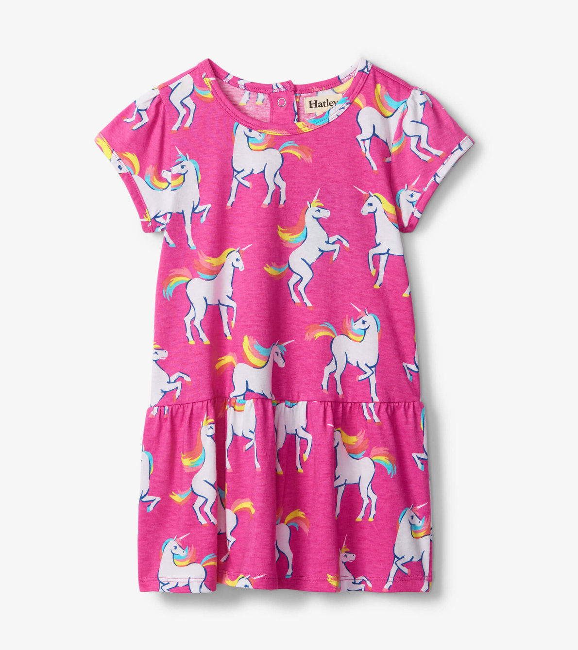 Agrandir l'image de Robe froncée pour bébé – Danse céleste de licornes